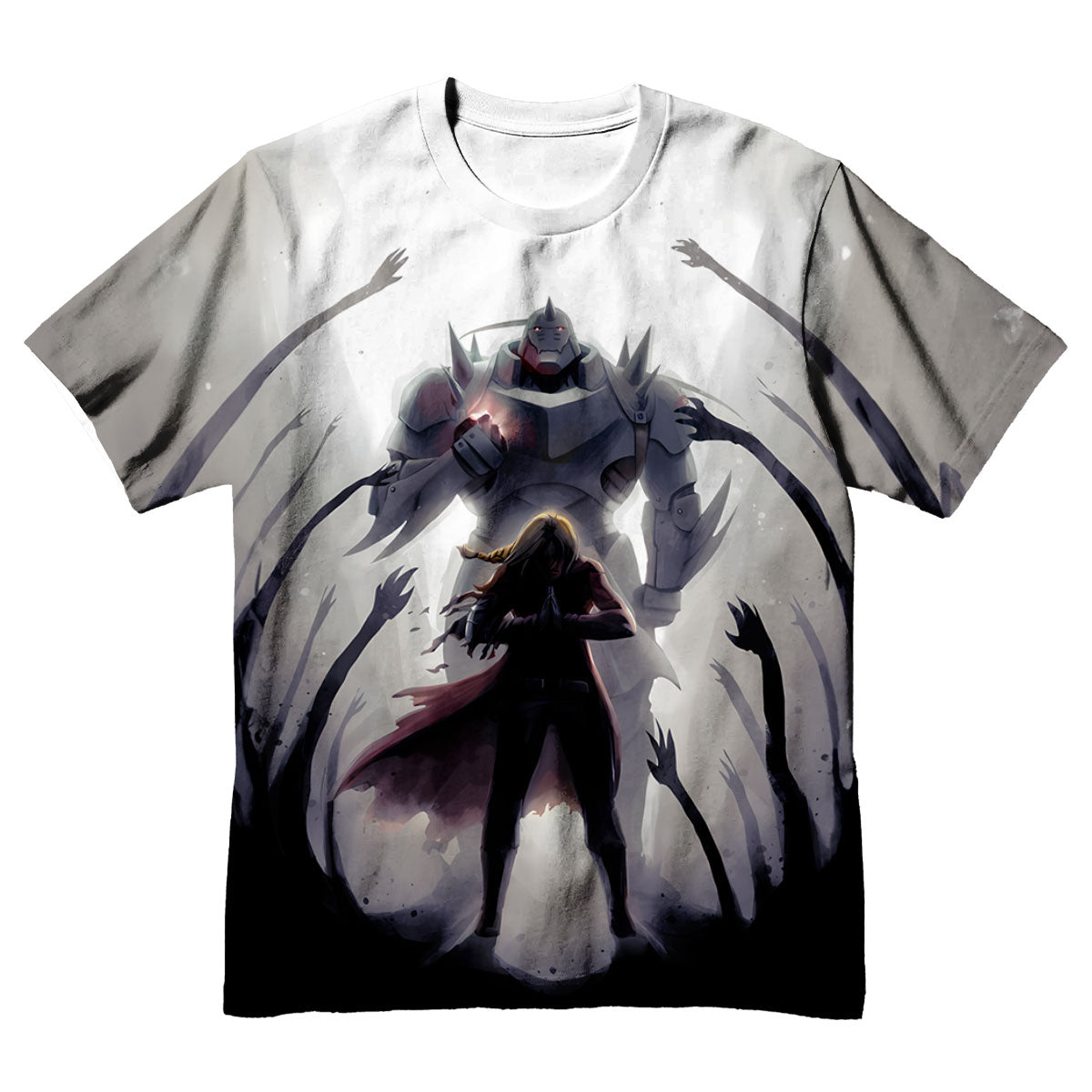 Fullmetal Alchemist Edward Alphonse Battling Darkness Anime Apparel