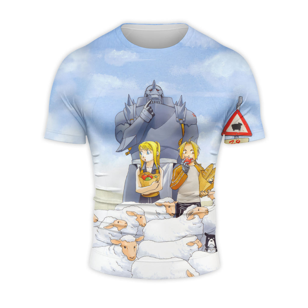Fullmetal Alchemist Edward Alphonse Herding Sheep Anime Apparel