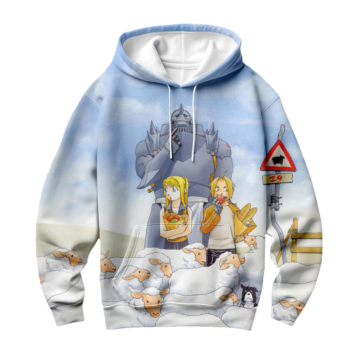 Fullmetal Alchemist Edward Alphonse Herding Sheep Anime Apparel