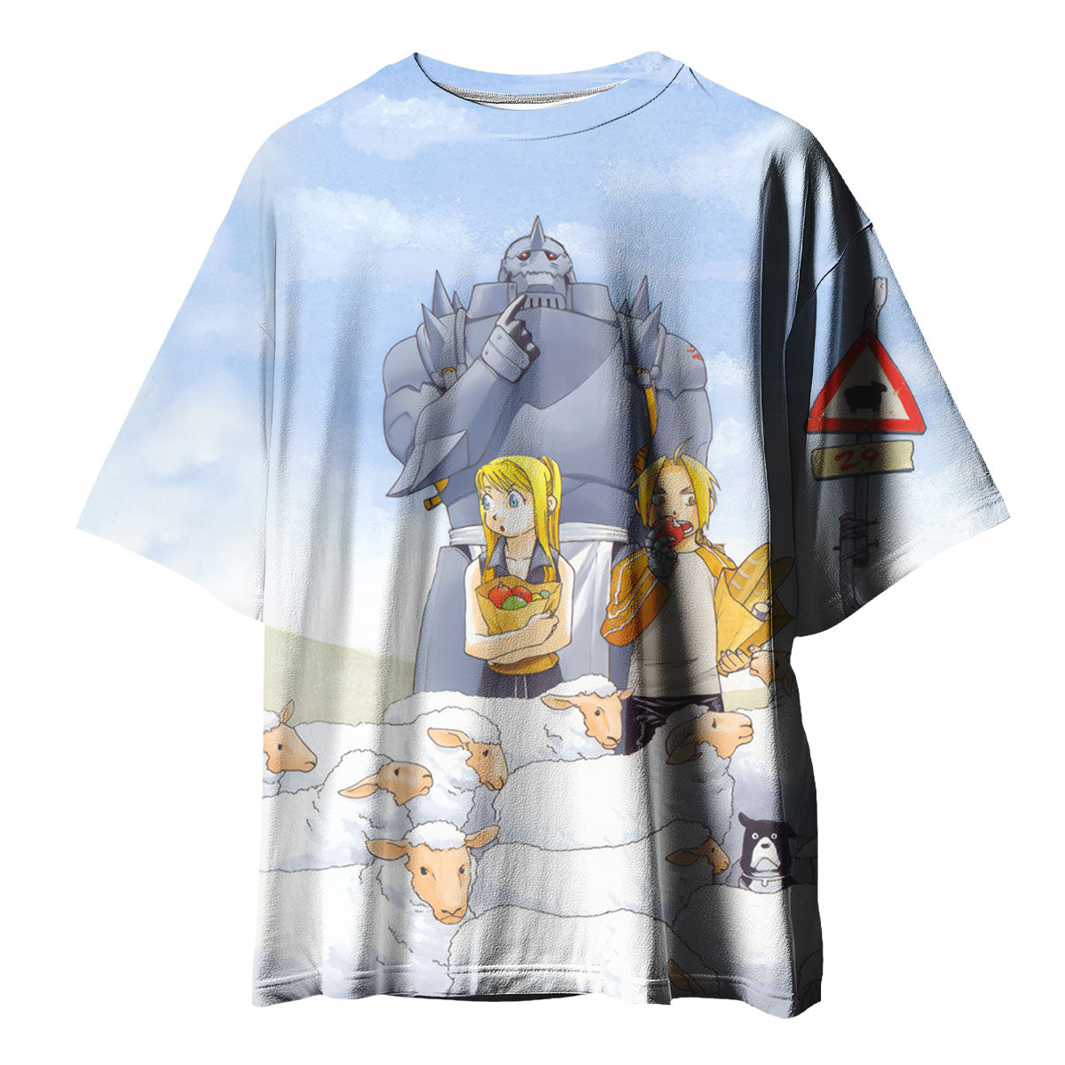 Fullmetal Alchemist Edward Alphonse Herding Sheep Anime Apparel