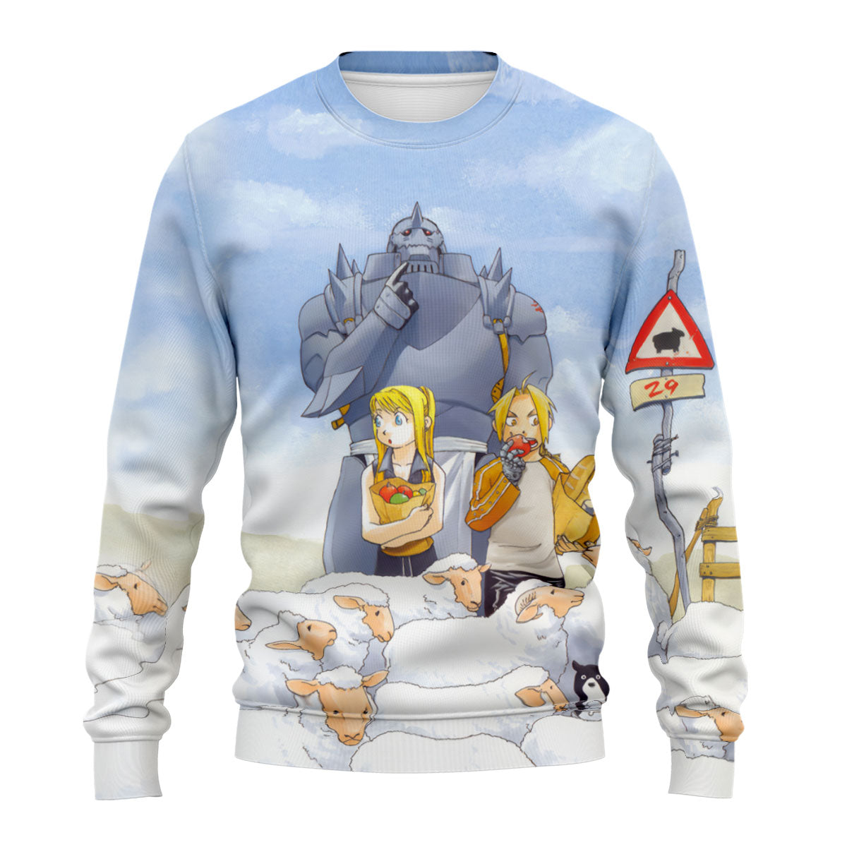 Fullmetal Alchemist Edward Alphonse Herding Sheep Anime Apparel