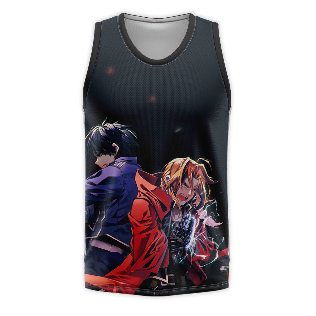 Fullmetal Alchemist Edward Alphonse Roy Back Anime Apparel