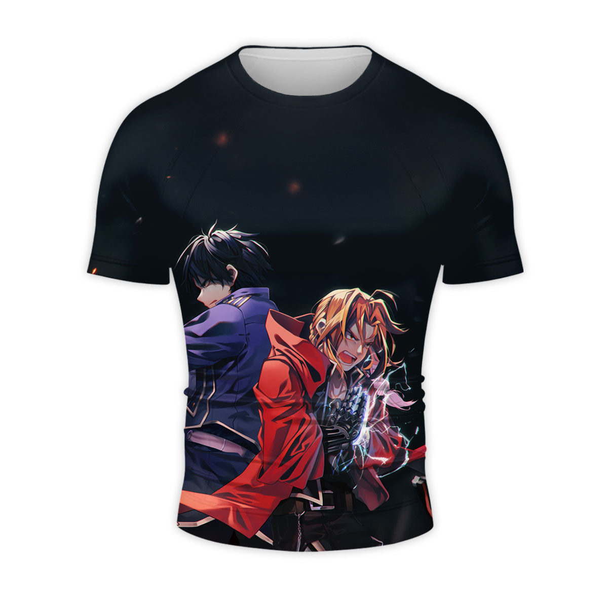Fullmetal Alchemist Edward Alphonse Roy Back Anime Apparel