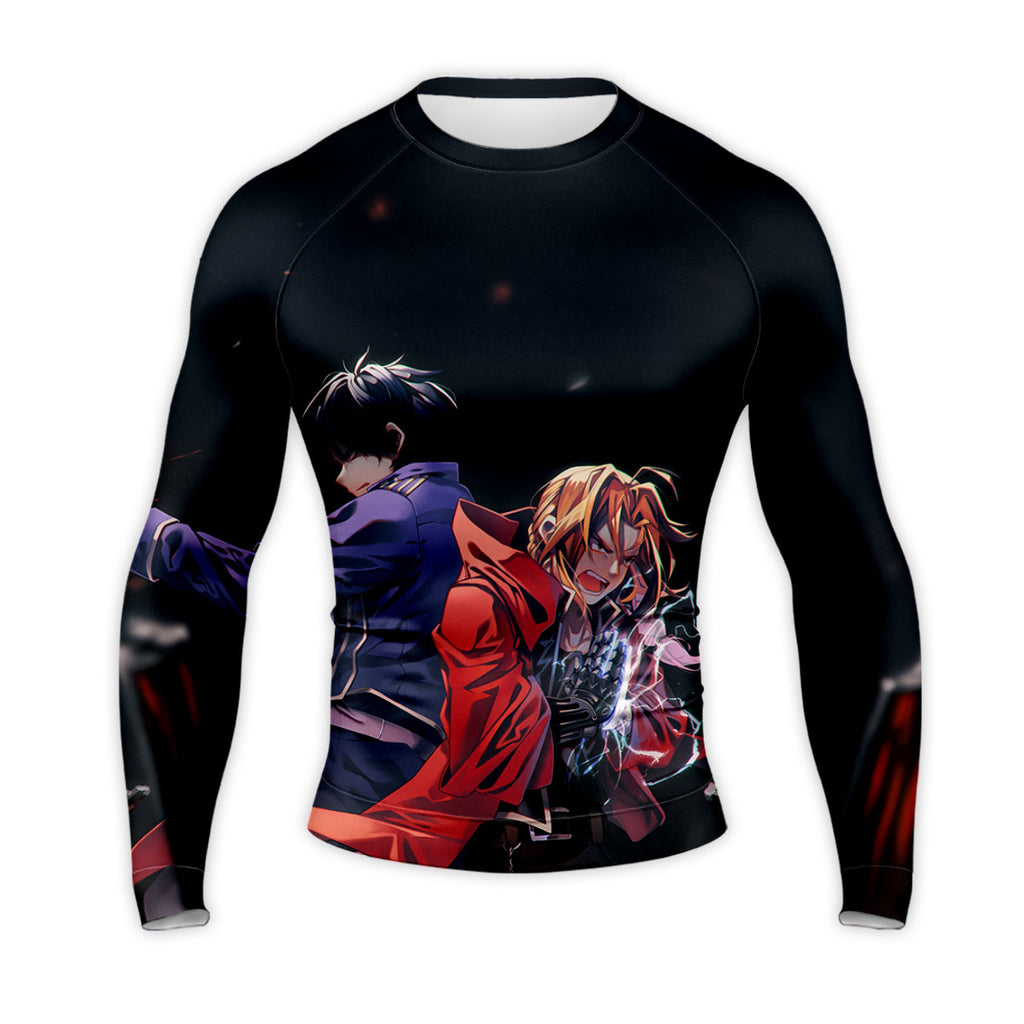 Fullmetal Alchemist Edward Alphonse Roy Back Anime Apparel