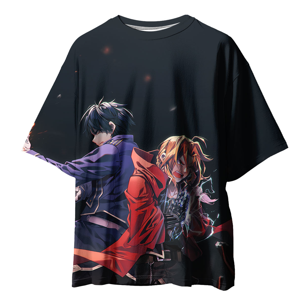 Fullmetal Alchemist Edward Alphonse Roy Back Anime Apparel