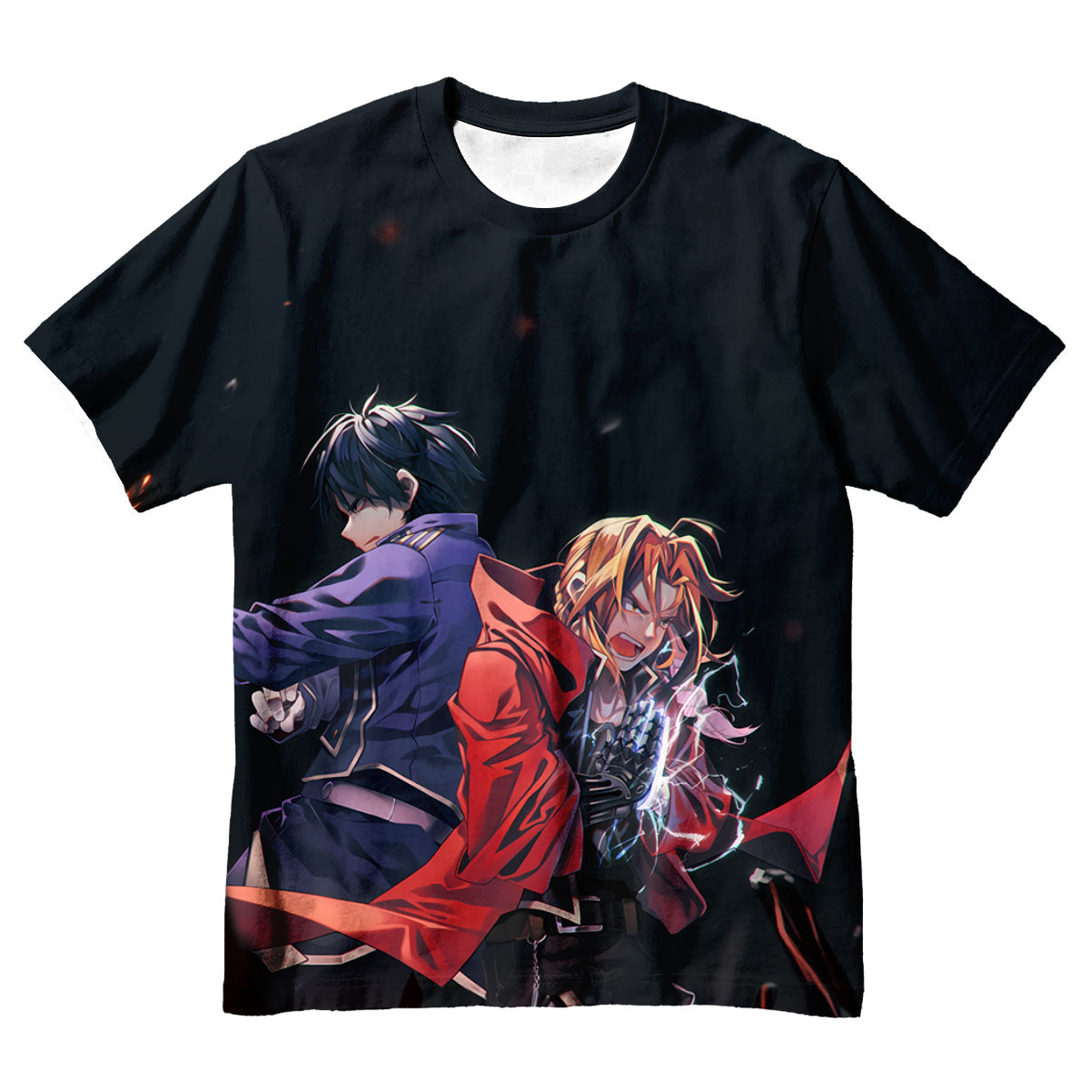 Fullmetal Alchemist Edward Alphonse Roy Back Anime Apparel