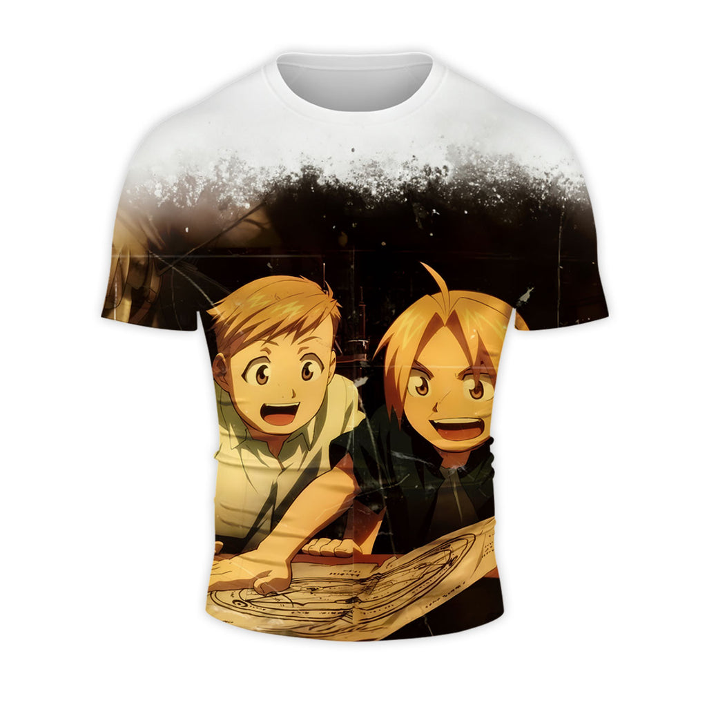 Fullmetal Alchemist Edward Alphonse Studying Together Anime Apparel