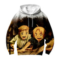 Fullmetal Alchemist Edward Alphonse Studying Together Anime Apparel