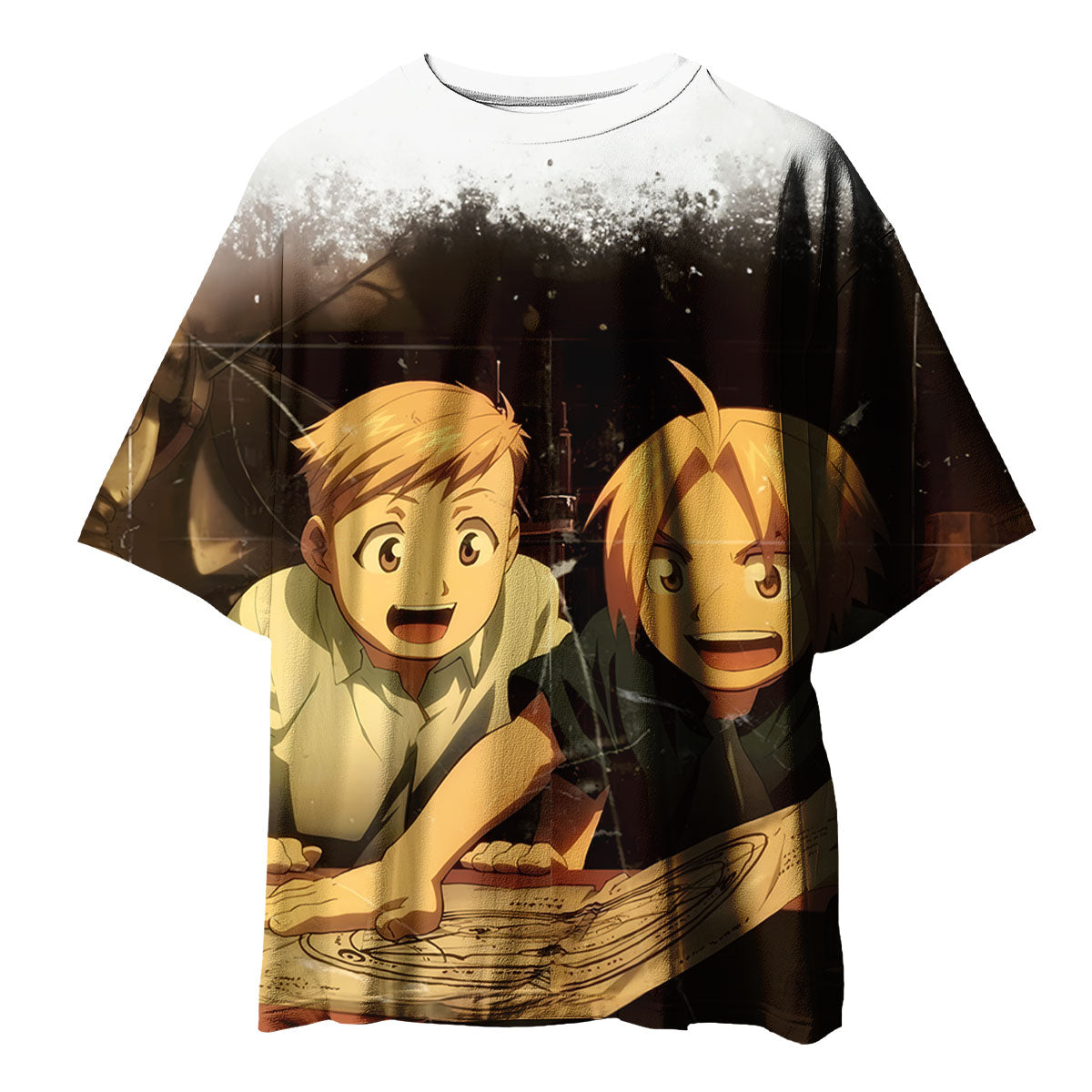 Fullmetal Alchemist Edward Alphonse Studying Together Anime Apparel