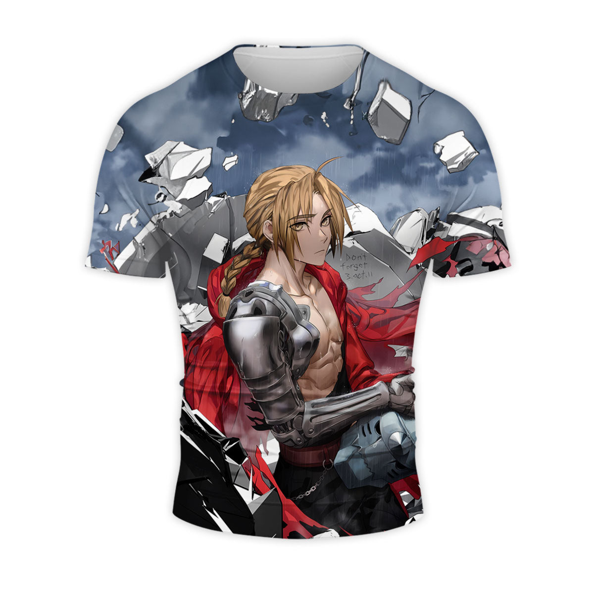 Fullmetal Alchemist Edward Elric Ruined Cityscape Anime Apparel
