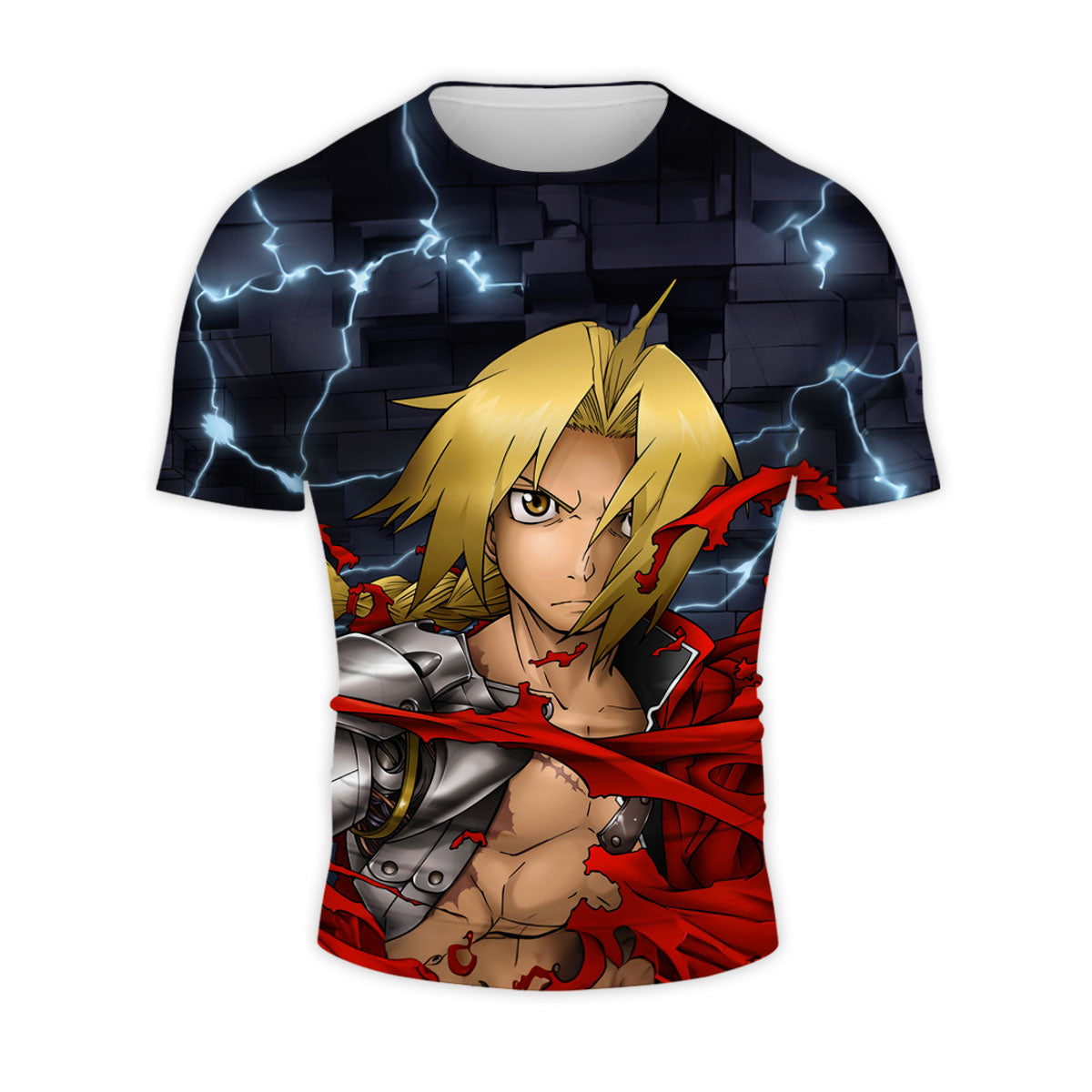 Fullmetal Alchemist Edward Elric Tattered Lightning Cloak Anime Apparel