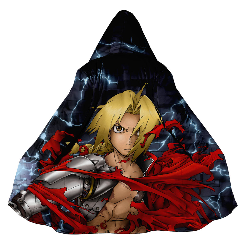 Fullmetal Alchemist Edward Elric Tattered Lightning Cloak Anime Apparel