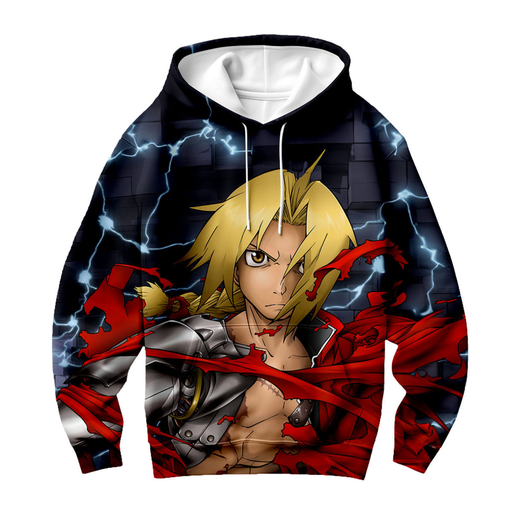 Fullmetal Alchemist Edward Elric Tattered Lightning Cloak Anime Apparel