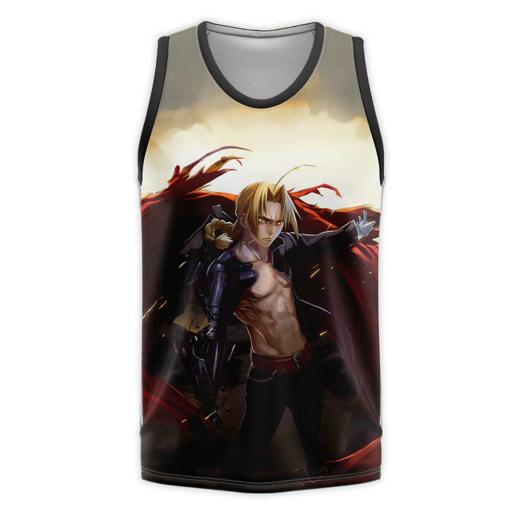 Fullmetal Alchemist Edward Elric Tattered Red Cloak Anime Apparel