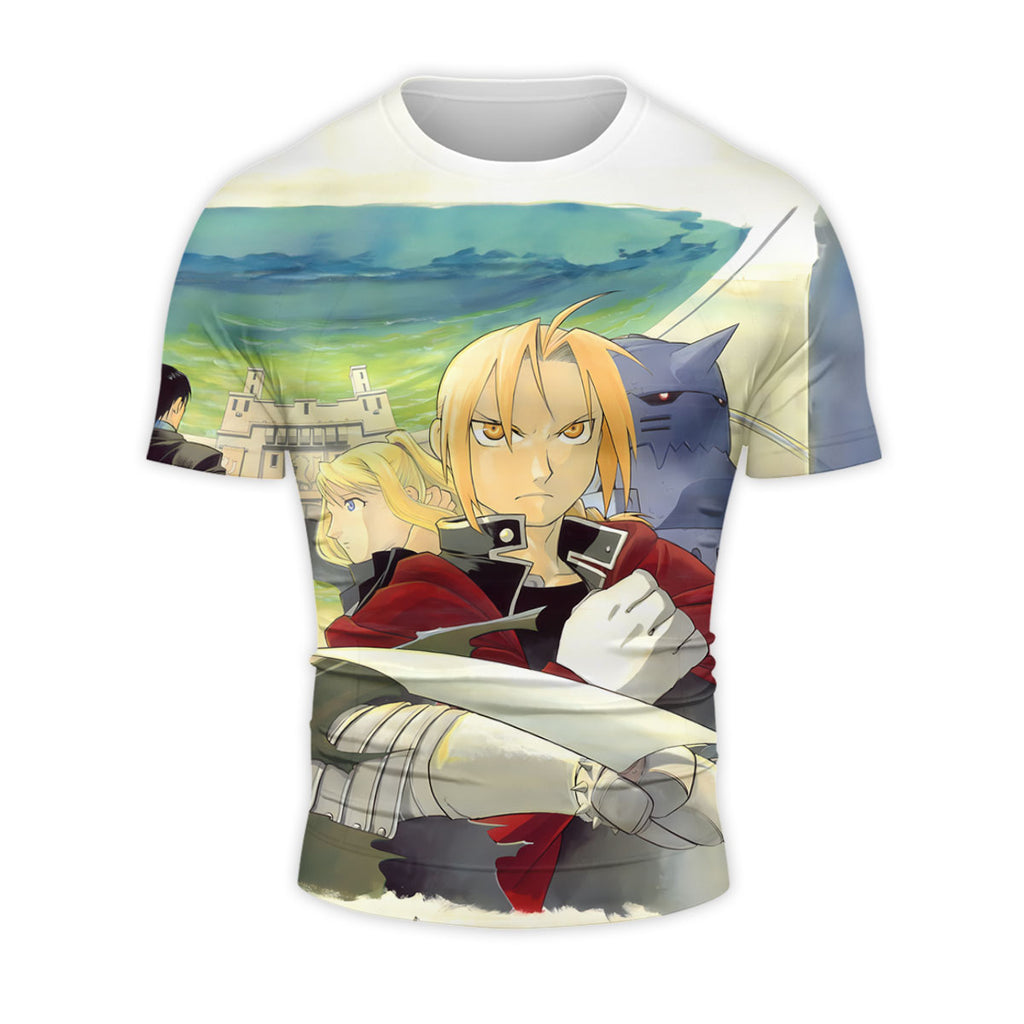 Fullmetal Alchemist Edward Elric Team Artwork Anime Apparel