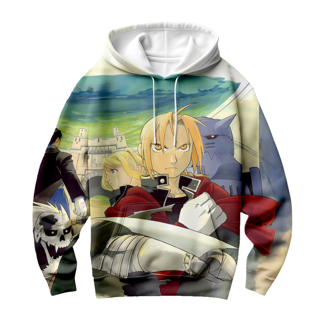 Fullmetal Alchemist Edward Elric Team Artwork Anime Apparel