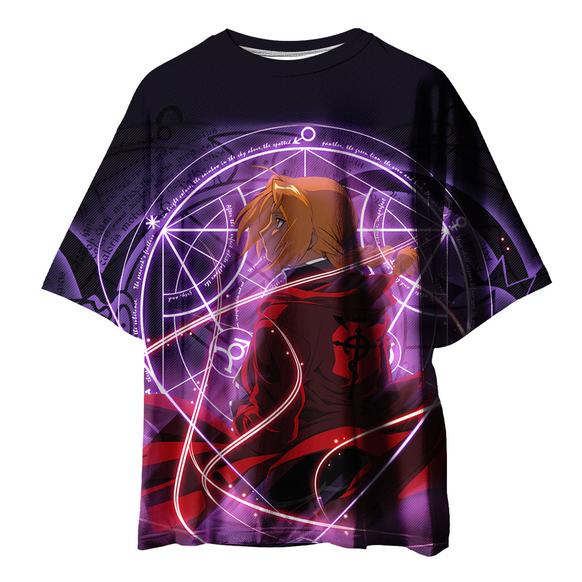 Fullmetal Alchemist Edward Elric Transmutation Circle Art Anime Apparel