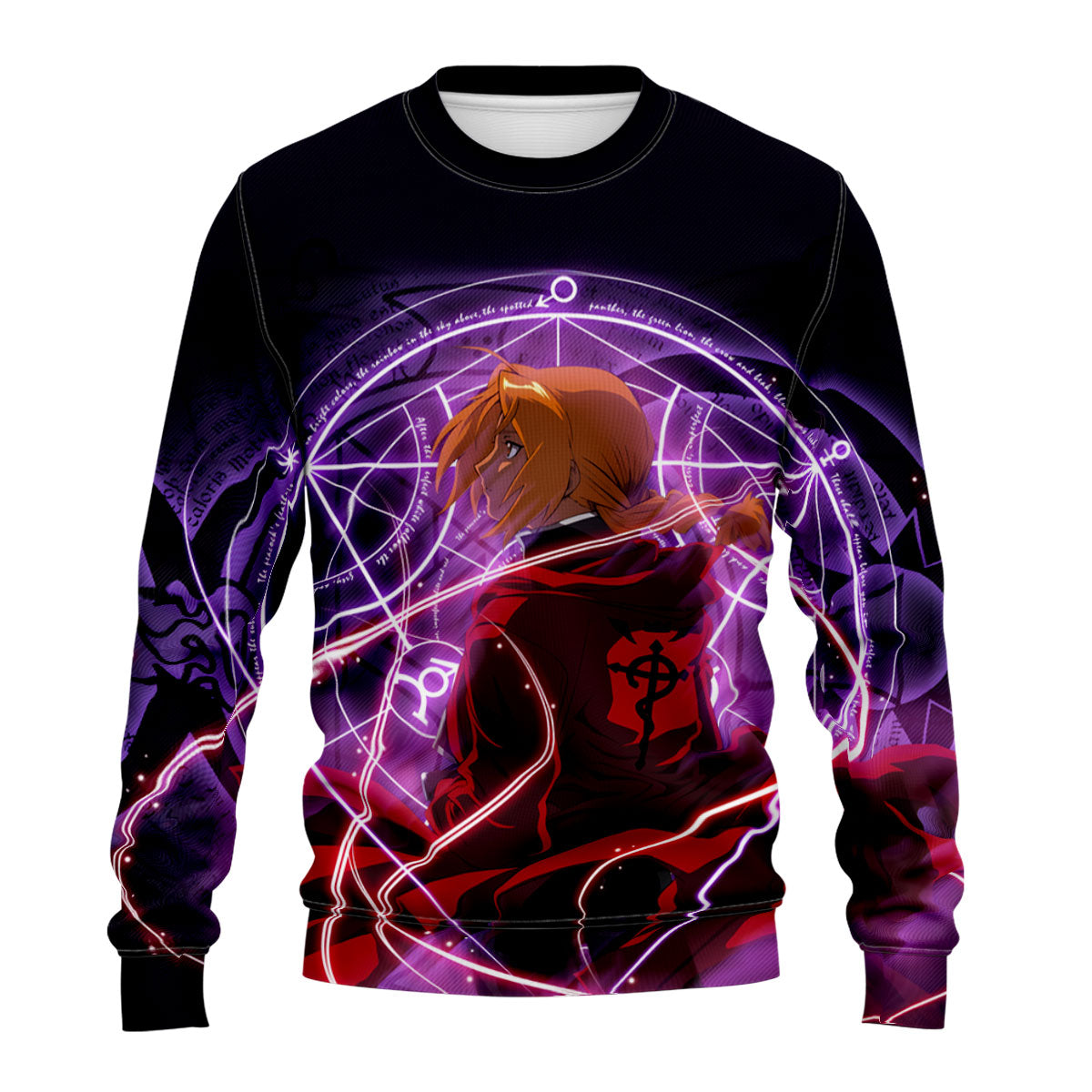 Fullmetal Alchemist Edward Elric Transmutation Circle Art Anime Apparel