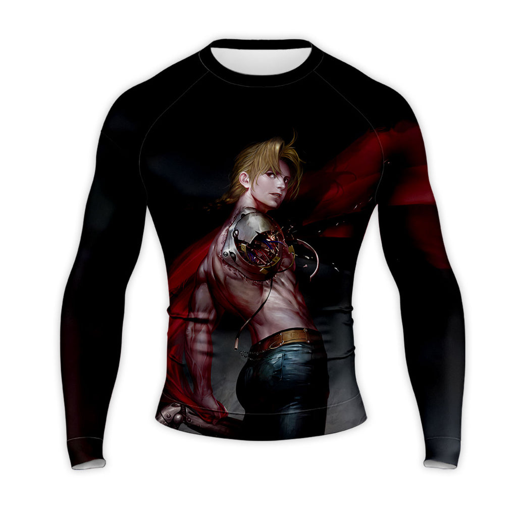 Fullmetal Alchemist Edward Red Cloak Automail Anime Apparel