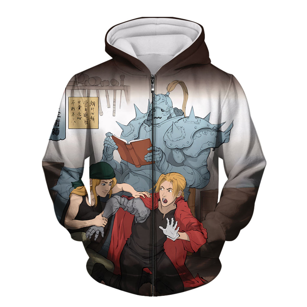 Fullmetal Alchemist Edward Repairing Automail Anime Apparel