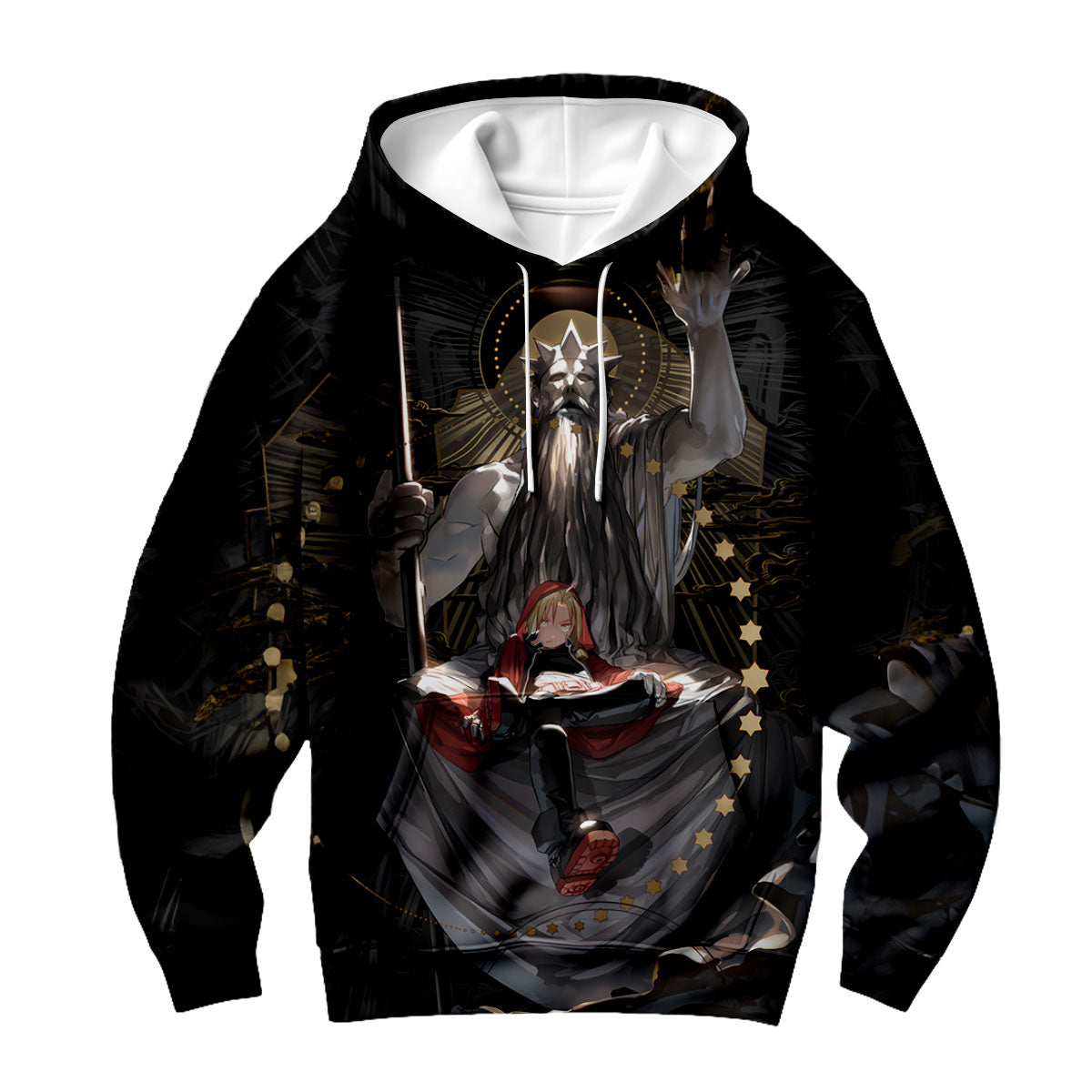 Fullmetal Alchemist Edward Sitting Divine Throne Anime Apparel
