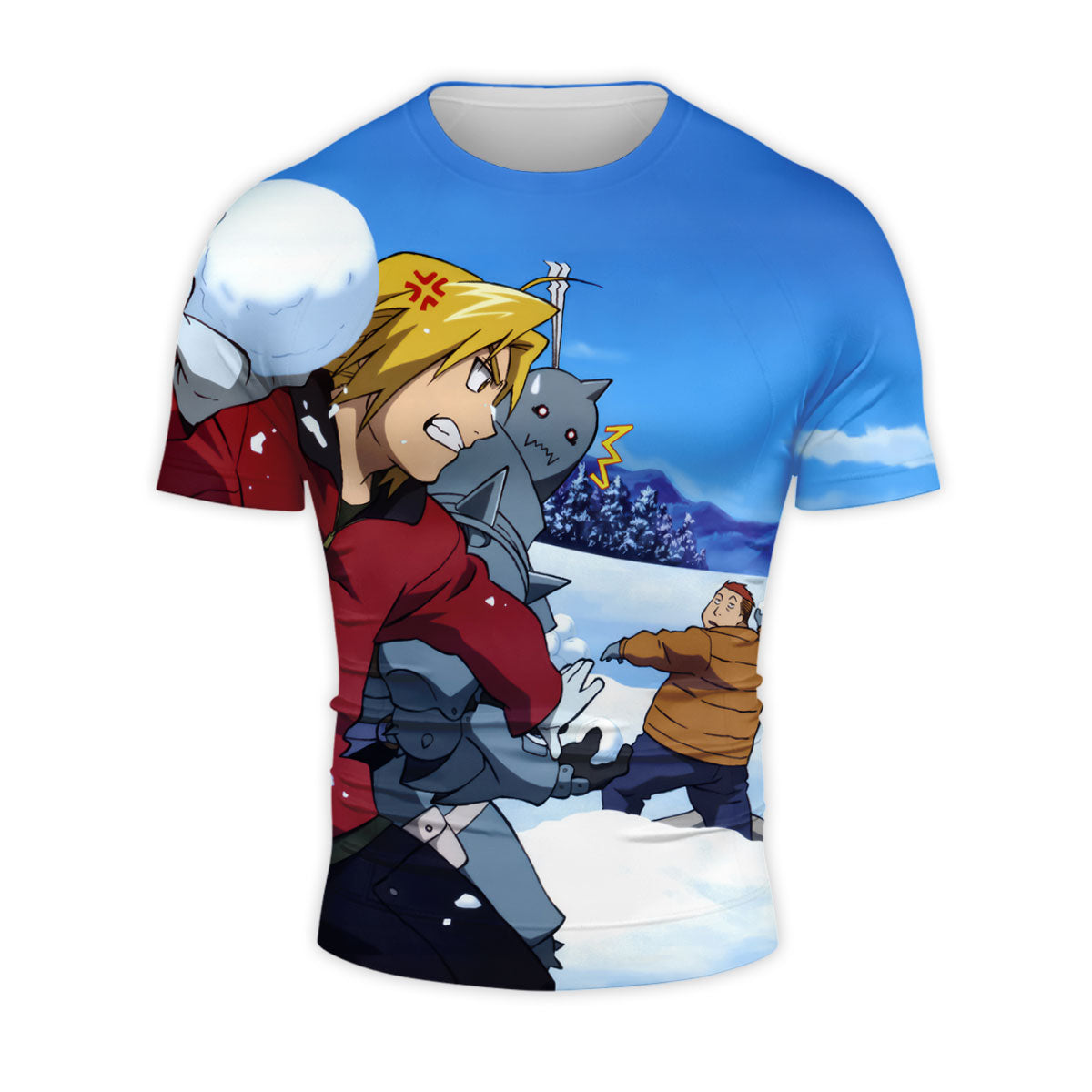 Fullmetal Alchemist Edward Snowball Fight Anime Apparel