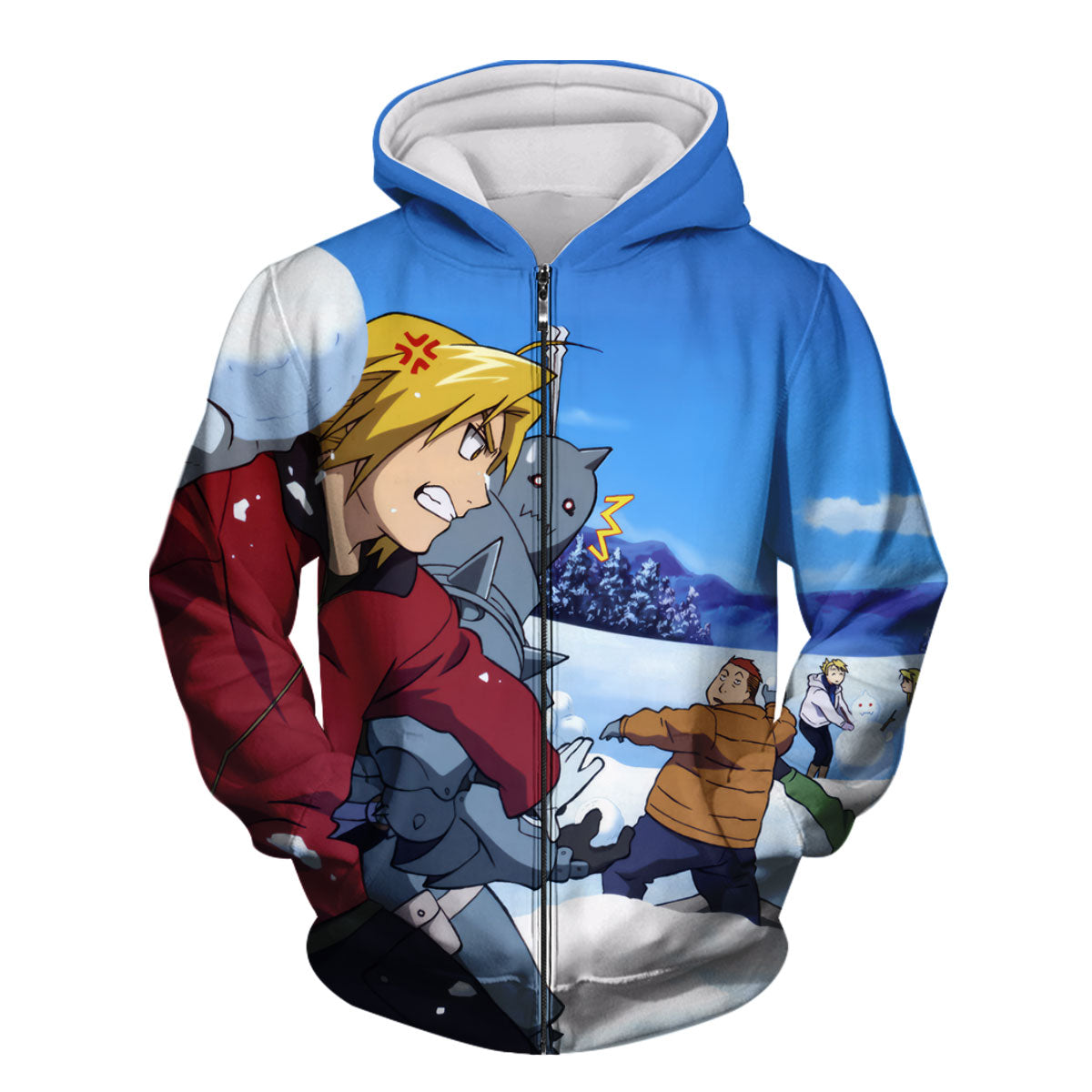 Fullmetal Alchemist Edward Snowball Fight Anime Apparel