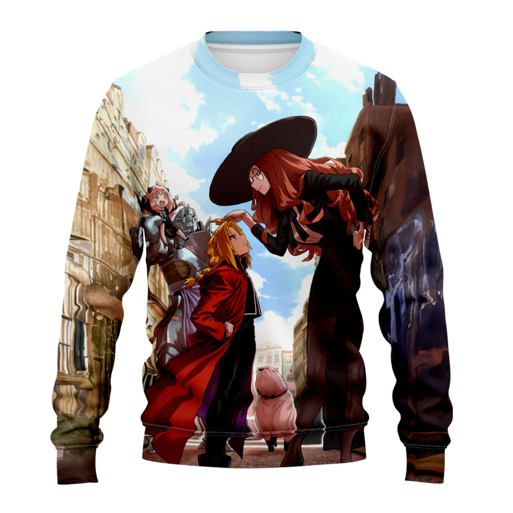 Fullmetal Alchemist Edward Spy Family Crossover Anime Apparel