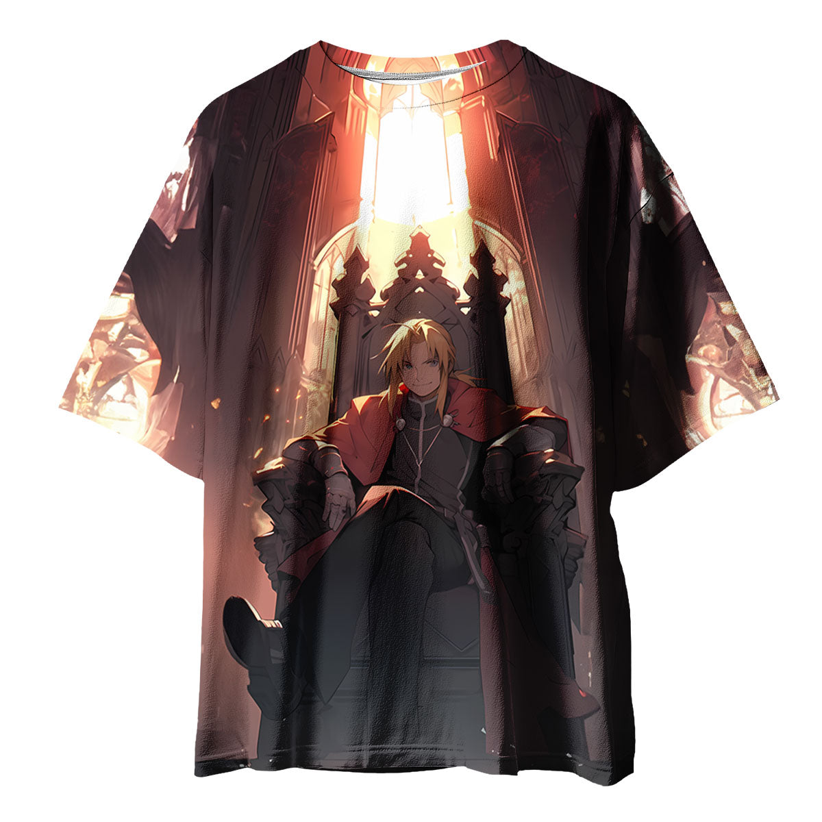 Fullmetal Alchemist Edward Throne Seated Anime Apparel