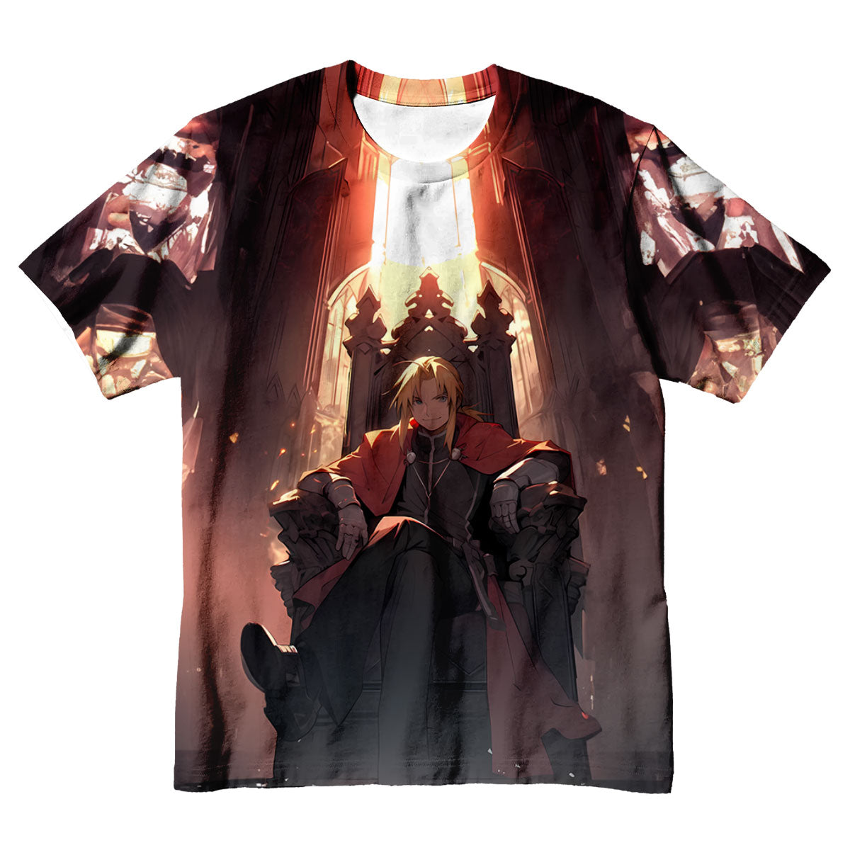 Fullmetal Alchemist Edward Throne Seated Anime Apparel