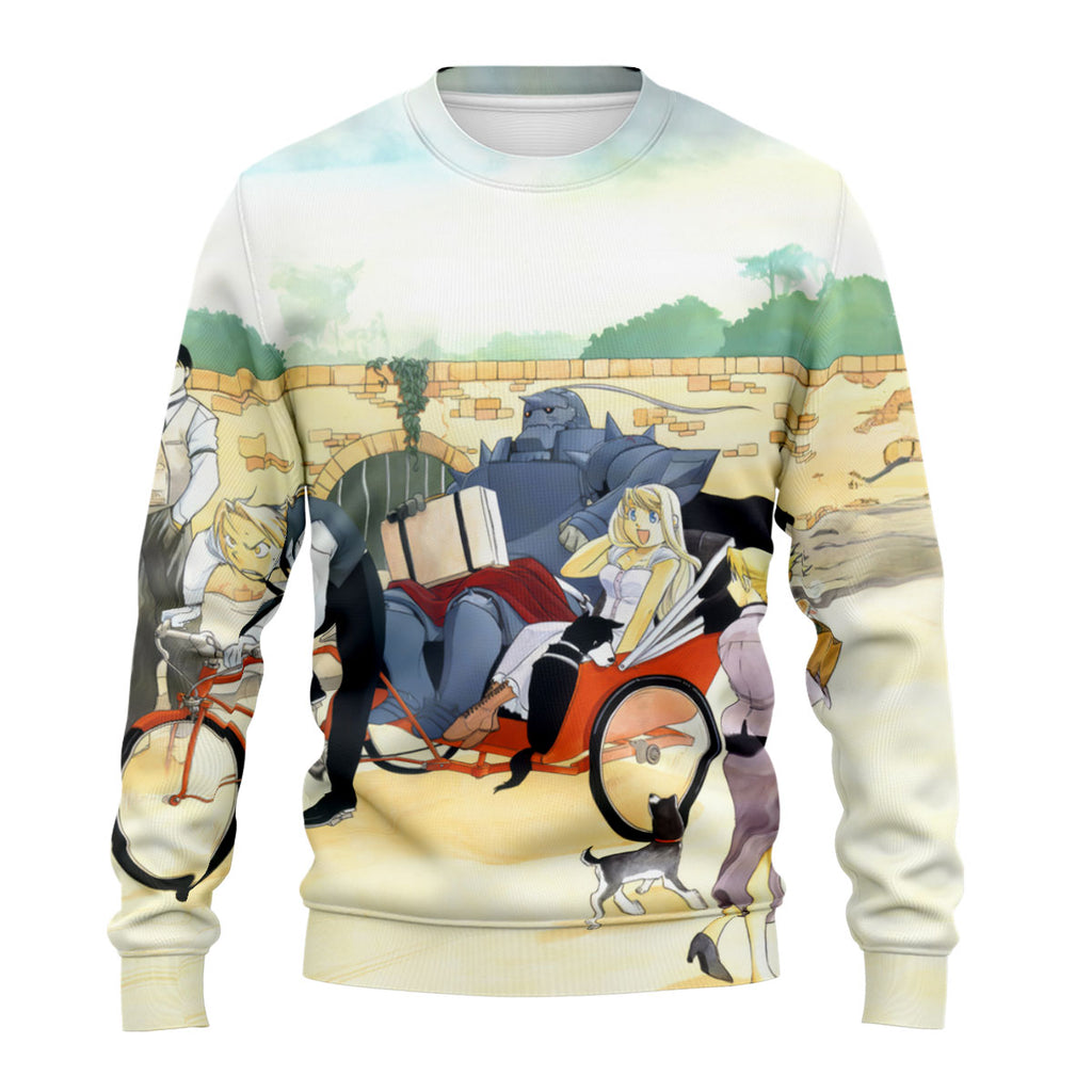 Fullmetal Alchemist Edward Travel Art Anime Apparel
