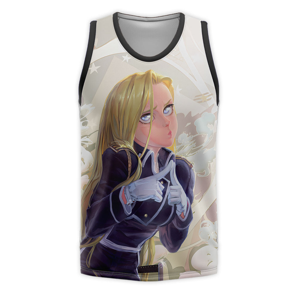 Fullmetal Alchemist Olivier Armstrong Gloved Cute Pose Anime Apparel