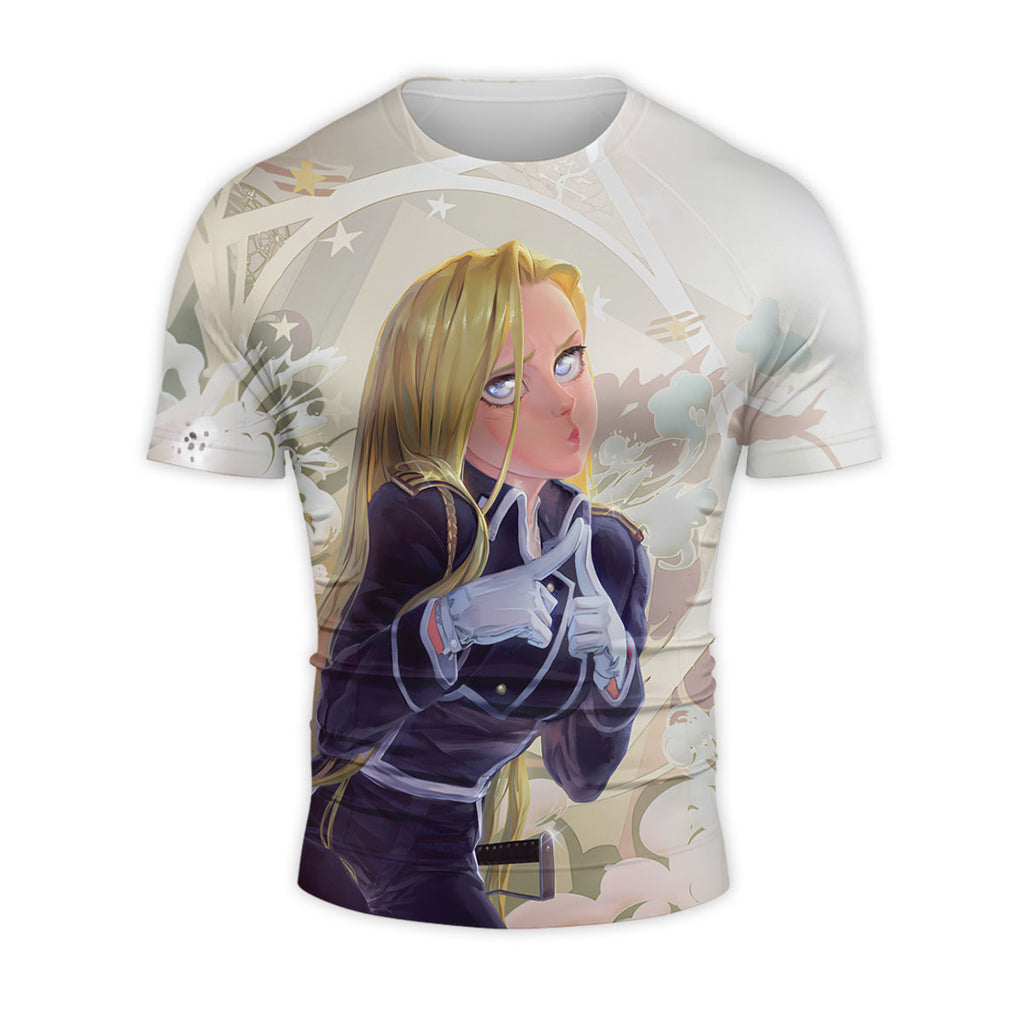 Fullmetal Alchemist Olivier Armstrong Gloved Cute Pose Anime Apparel