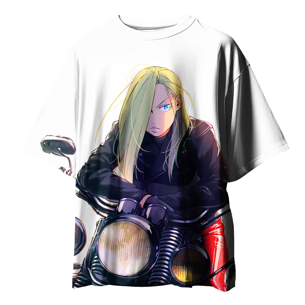Fullmetal Alchemist Olivier Armstrong Motorcycle Ride Anime Apparel