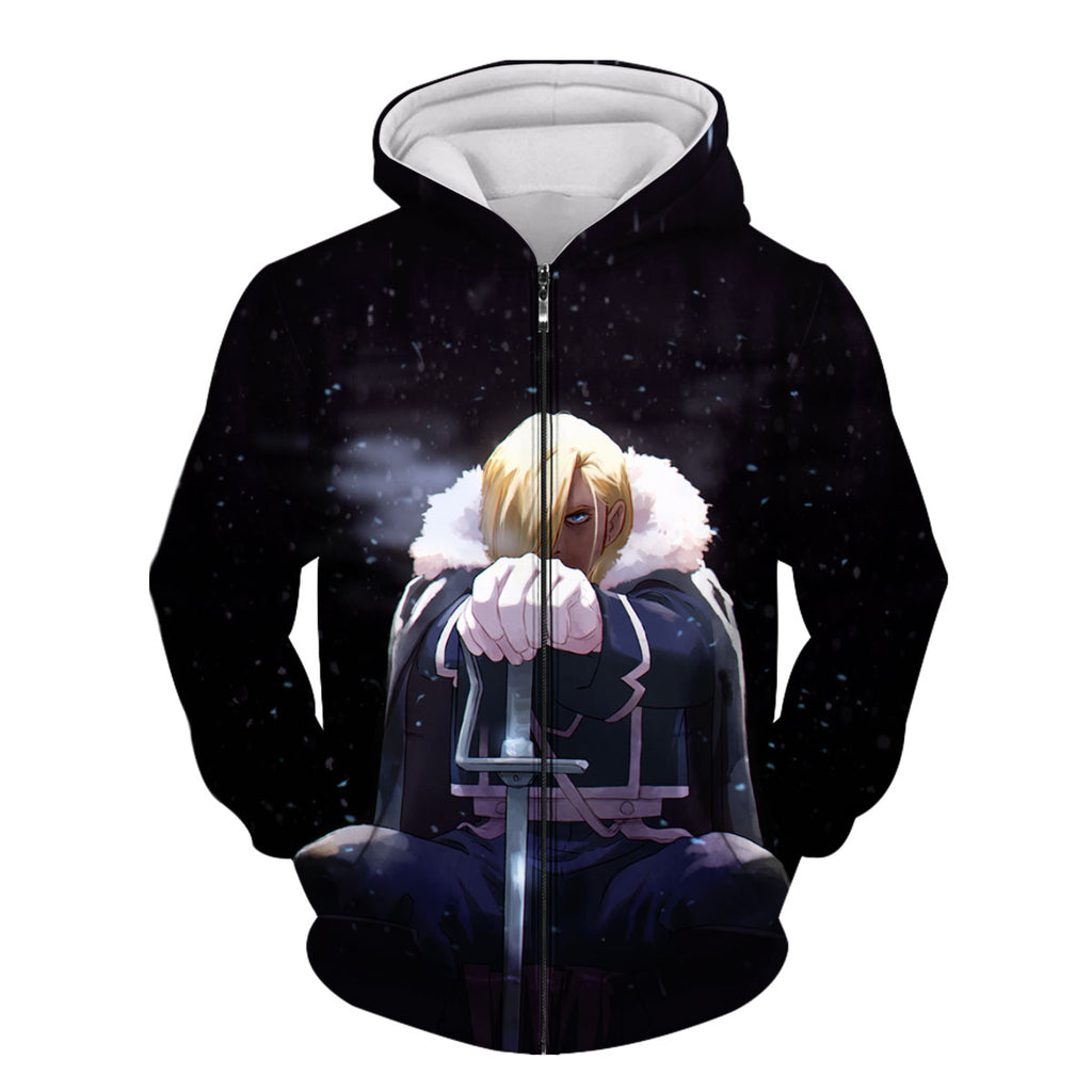 Fullmetal Alchemist Olivier Armstrong Snowy Terrain Anime Apparel