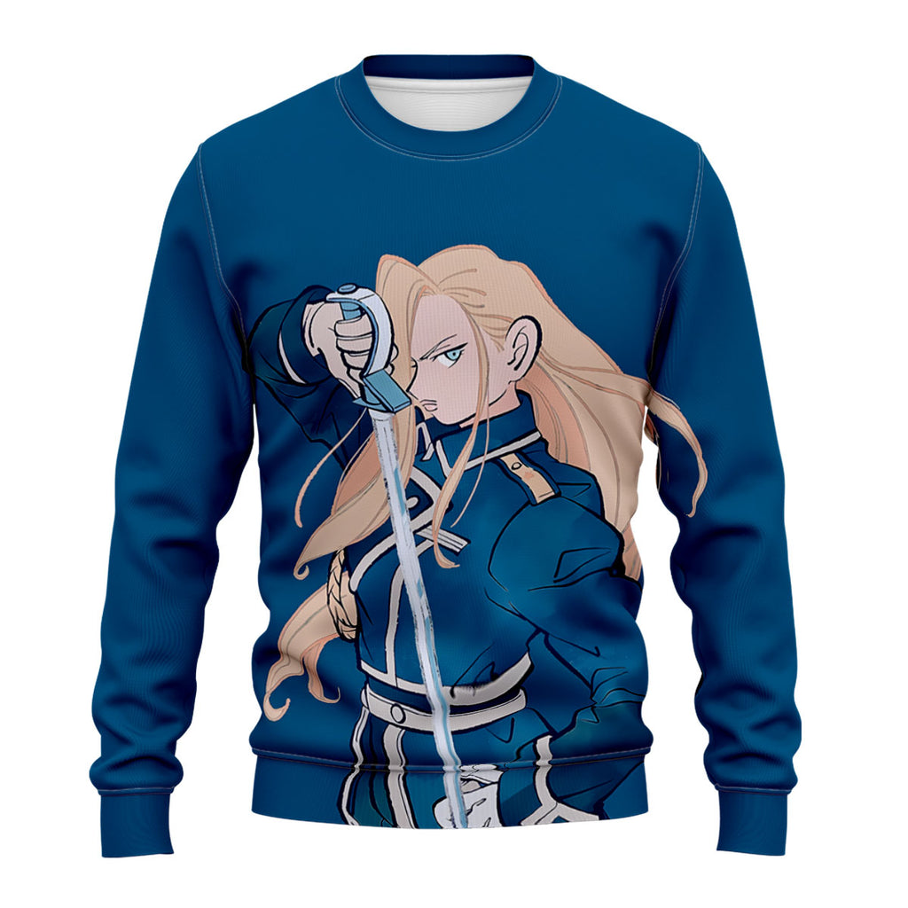 Fullmetal Alchemist Olivier Sword Wielding Anime Apparel