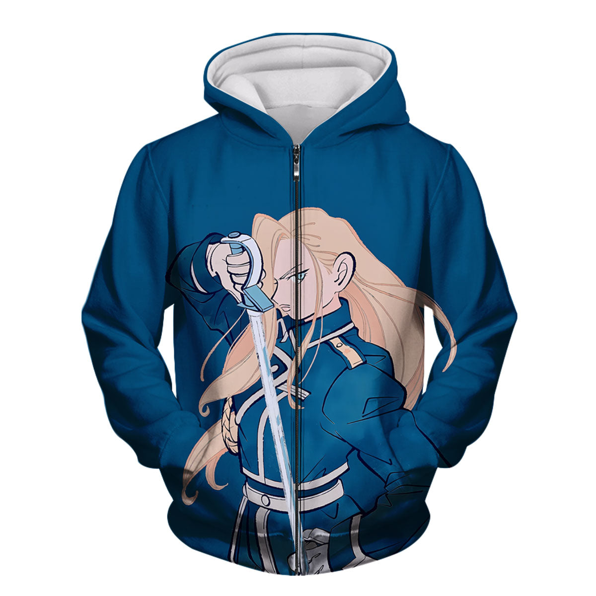 Fullmetal Alchemist Olivier Sword Wielding Anime Apparel