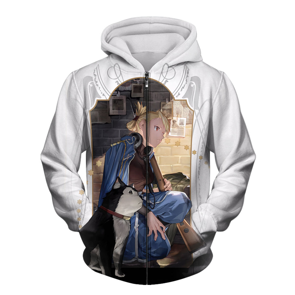 Fullmetal Alchemist Riza Hawkeye Loyal Dog Anime Apparel