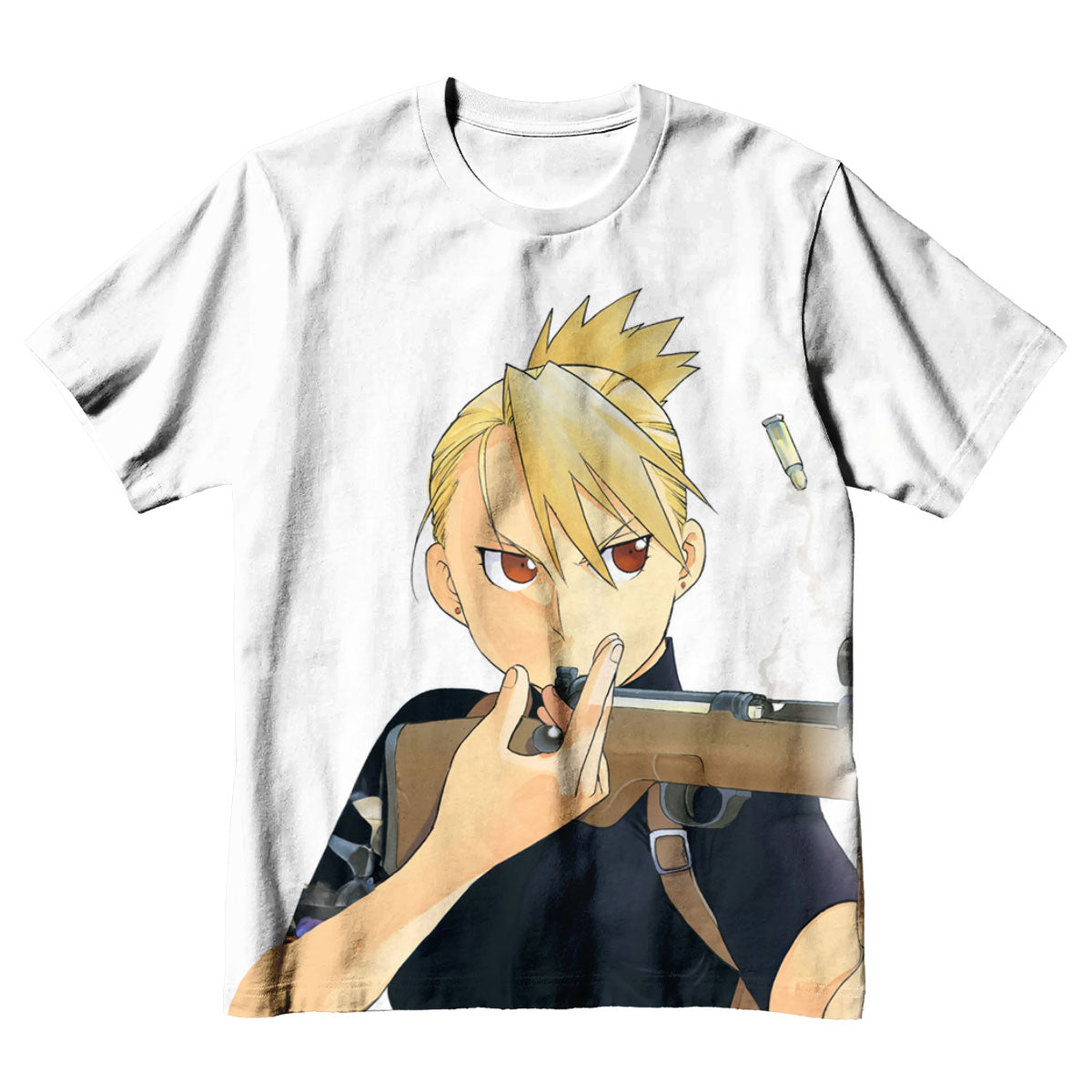 Fullmetal Alchemist Riza Hawkeye Sniper Rifle Aim Anime Apparel