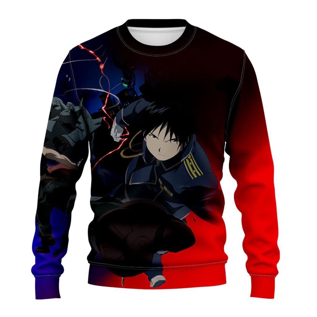 Fullmetal Alchemist Roy Ed Combat Strategy Anime Apparel