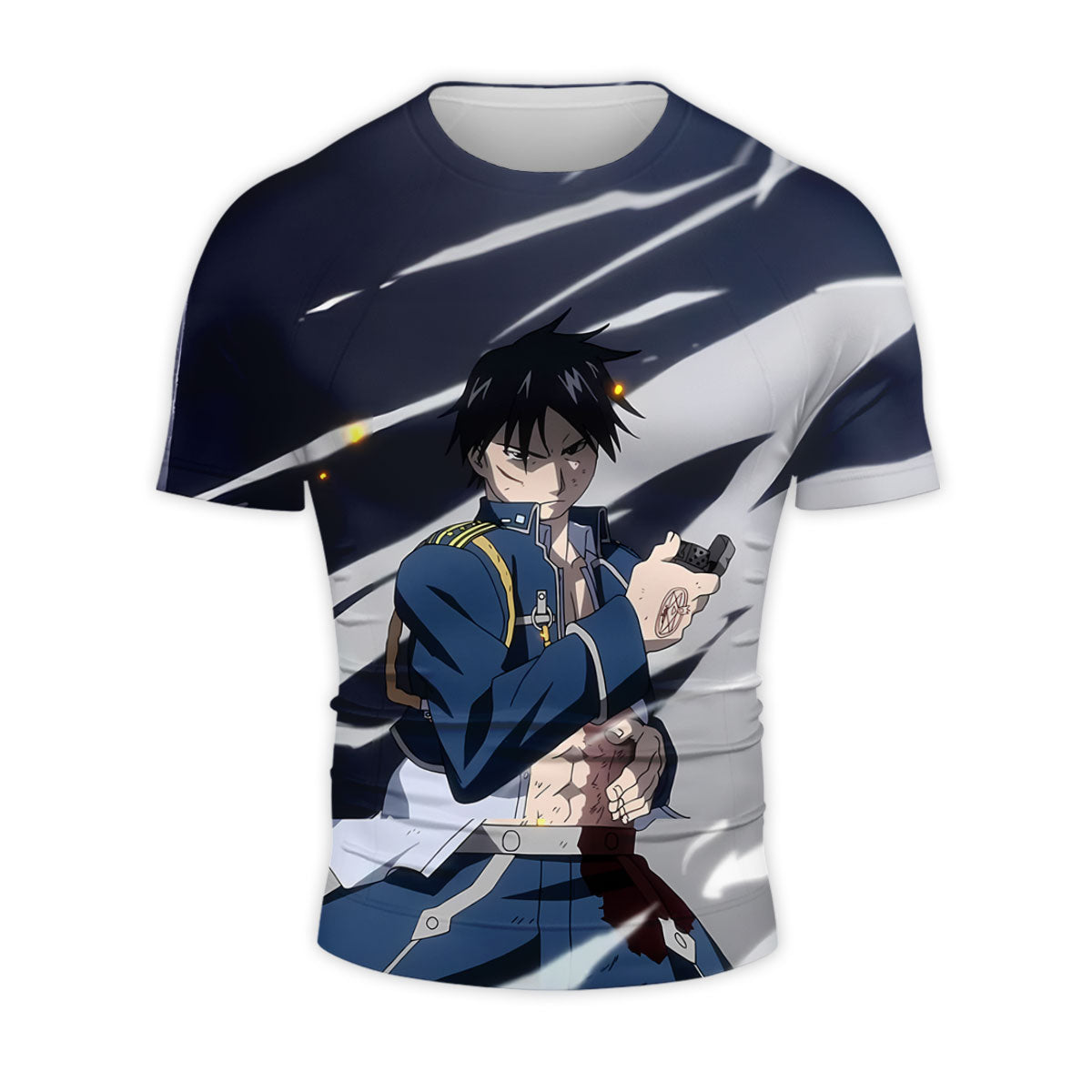 Fullmetal Alchemist Roy Mustang Action Pose Anime Apparel