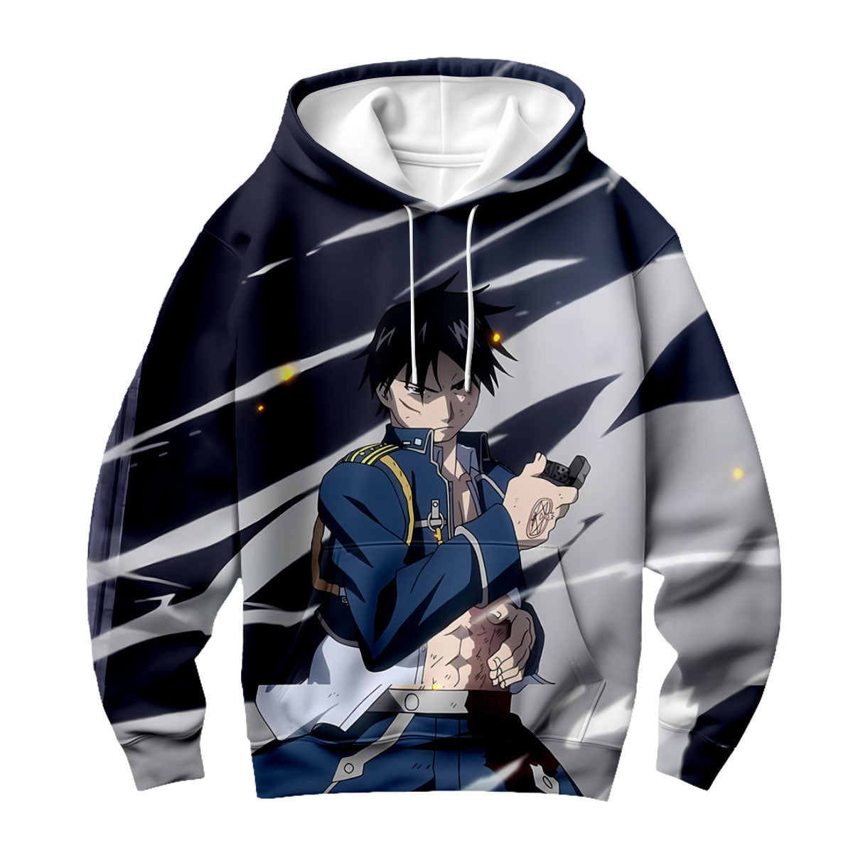 Fullmetal Alchemist Roy Mustang Action Pose Anime Apparel