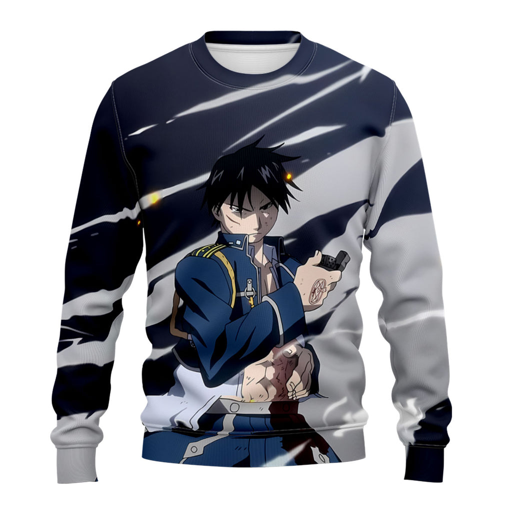 Fullmetal Alchemist Roy Mustang Action Pose Anime Apparel