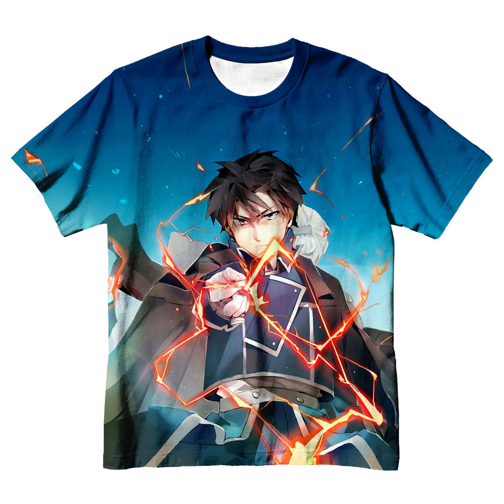 Fullmetal Alchemist Roy Mustang Activating Flame Alchemy Anime Apparel