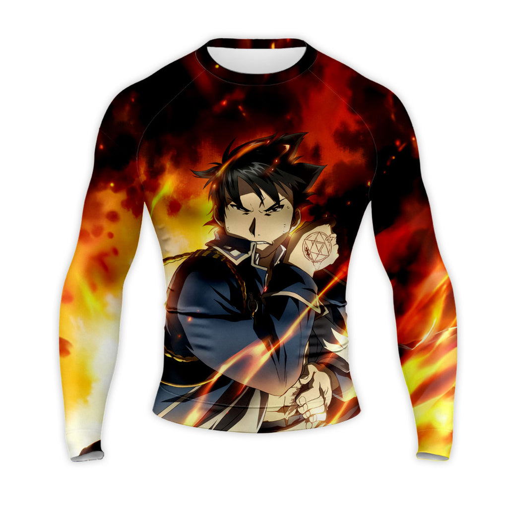 Fullmetal Alchemist Roy Mustang Engulfed Flames Anime Apparel