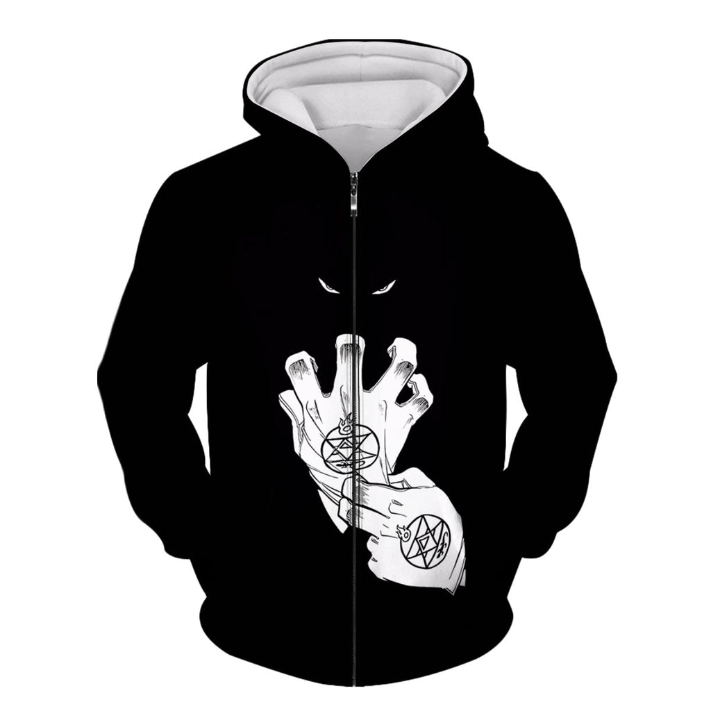 Fullmetal Alchemist Roy Mustang Flame Alchemy Anime Apparel