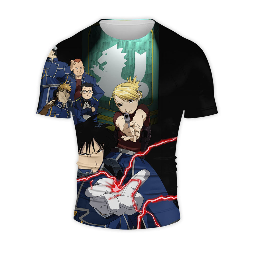 Fullmetal Alchemist Roy Mustang Flame Alchemy Combat Anime Apparel