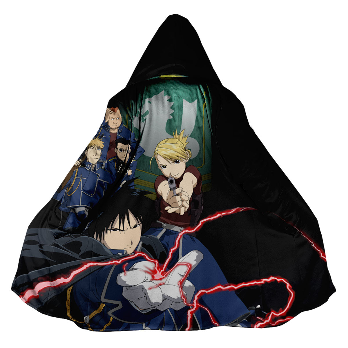 Fullmetal Alchemist Roy Mustang Flame Alchemy Combat Anime Apparel