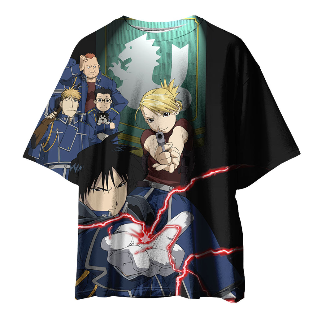 Fullmetal Alchemist Roy Mustang Flame Alchemy Combat Anime Apparel