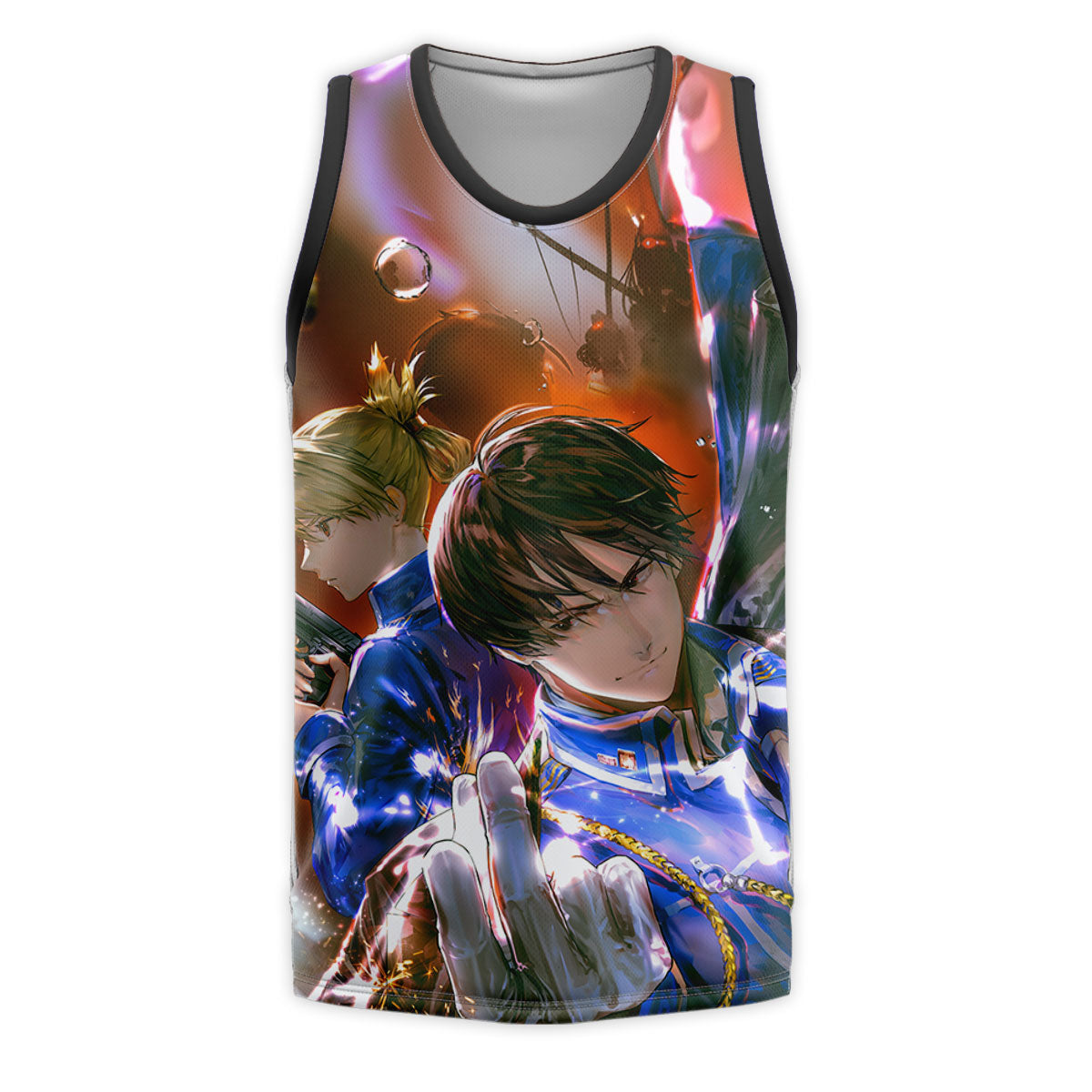 Fullmetal Alchemist Roy Mustang Flame Sparks Anime Apparel